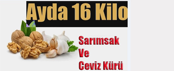 Sarımsak Ve Ceviz Zayıflama Kürü İle Ayda 16 Kilo