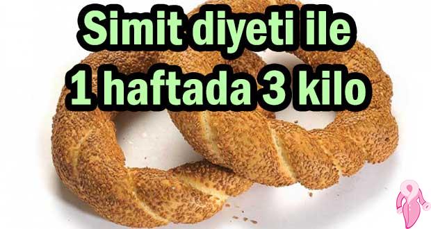 Simit diyeti ile 1 haftada 3 kilo