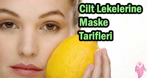 Cilt lekelerine maske