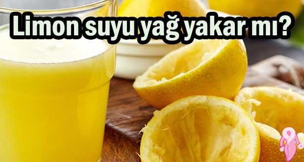 Limon suyu yağ yakar mı?