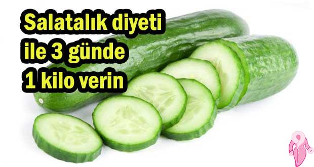 Salatalık diyeti ile 3 günde 1 kilo verin