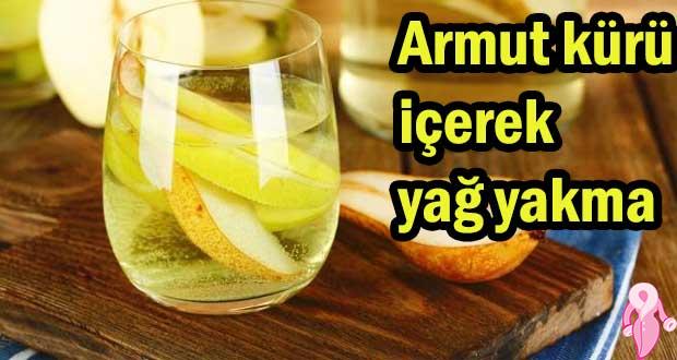 Yatmadan önce armut kürü içerek yağ yakma