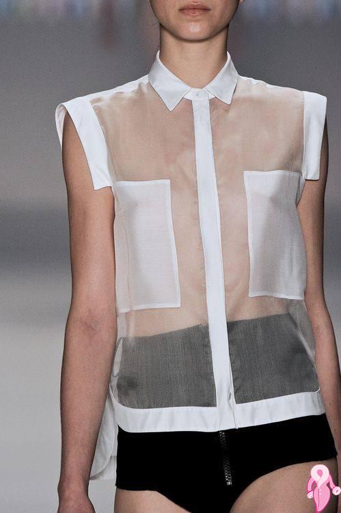 Bu yaz şeffaf üstler moda | 50