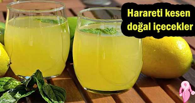 Harareti kesen doğal içecekler